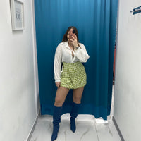 Gonna tweed verde