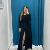 Vestito Lungo con Spacco 25328