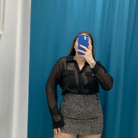 Gonna in lana black