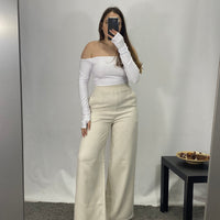 Pantalone a Palazzo Beige