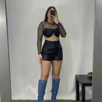 Coordinato Top e Shorts black