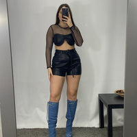 Coordinato Top e Shorts black