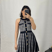 Vestito stampa tweed