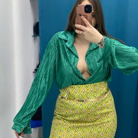 Gonna con motivi verde