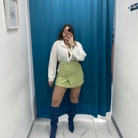 Gonna tweed verde