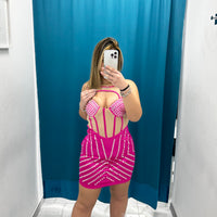 Vestito glow vari colori