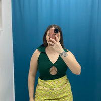 Gonna con motivi verde