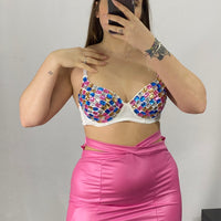 Gonna ecopelle cut out