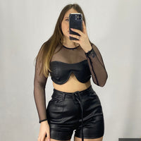 Coordinato Top e Shorts black