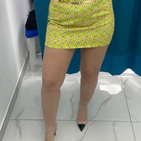 Gonna con motivi verde