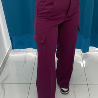 Pantalone Cargo Prugna 12198