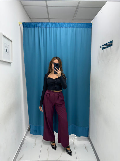 Pantalone a palazzo con bottoni 6152