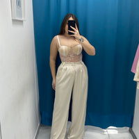 Tailleur satin giacca e pantalone GC32