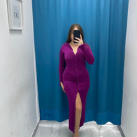 Vestito lungo con bottoni 5793