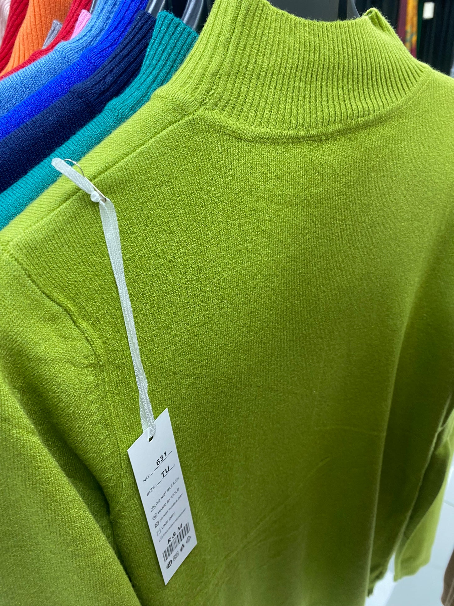 Maglia mezzo collo vari colori