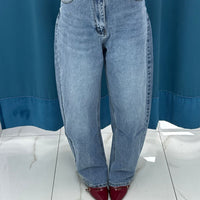jeans"Light Washed Balloon"-F2330