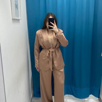 Tailleur satin giacca e pantalone GC32