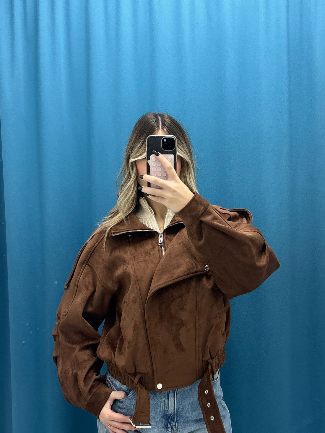 Giubbino "Biker in Suede"-2888