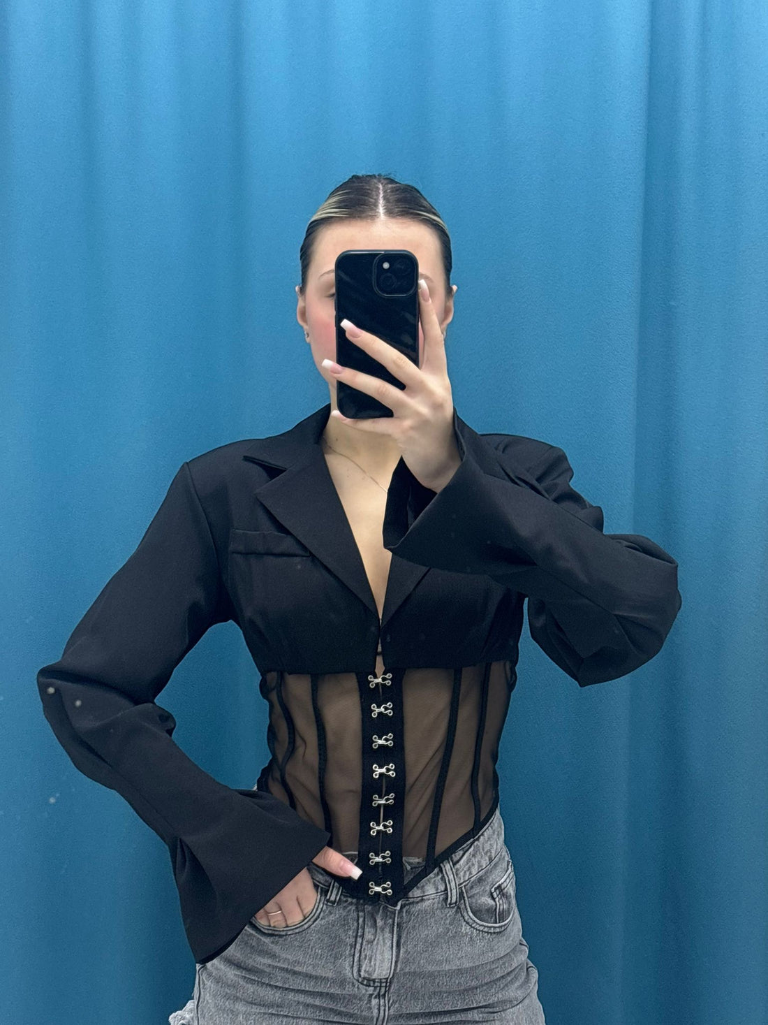 Blazer “Corset Chic”-80047