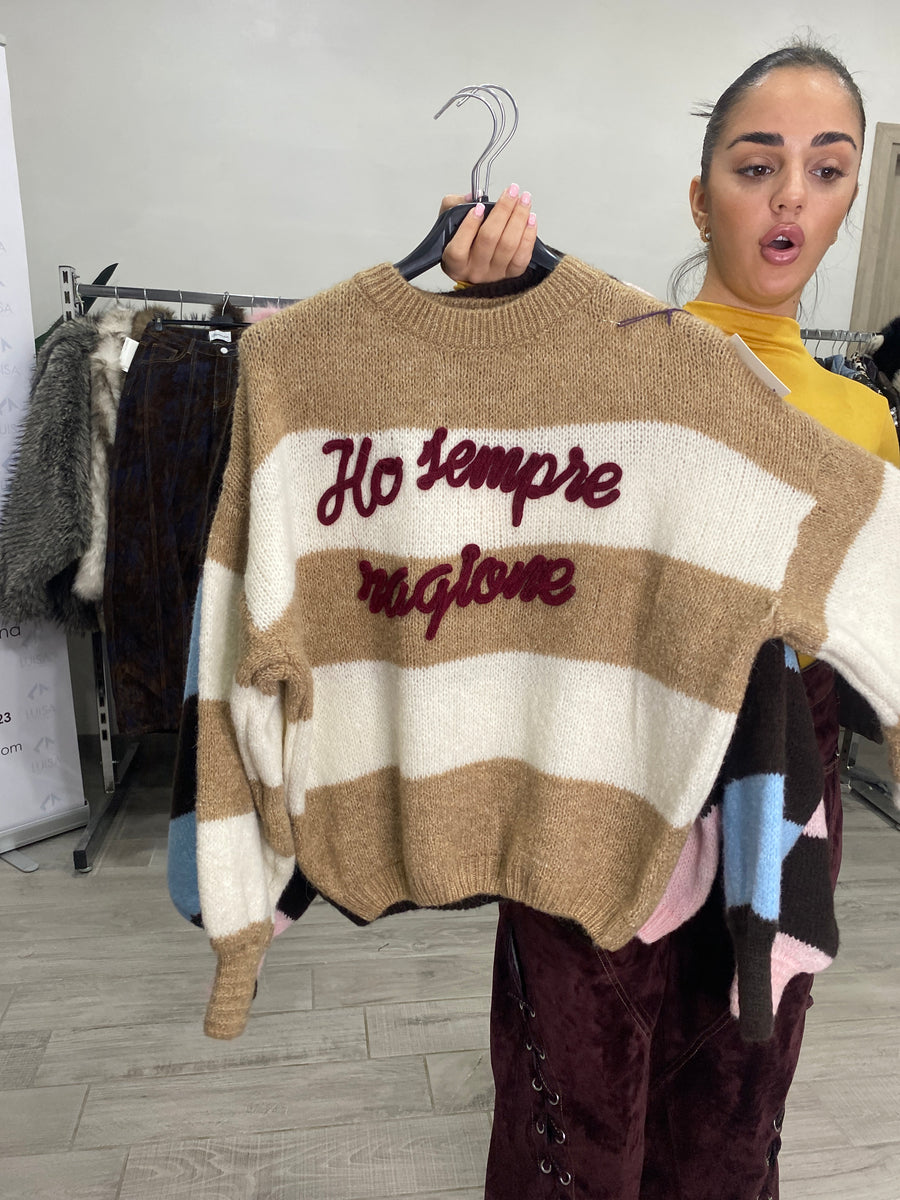 Maglioni "ho sempre ragione"