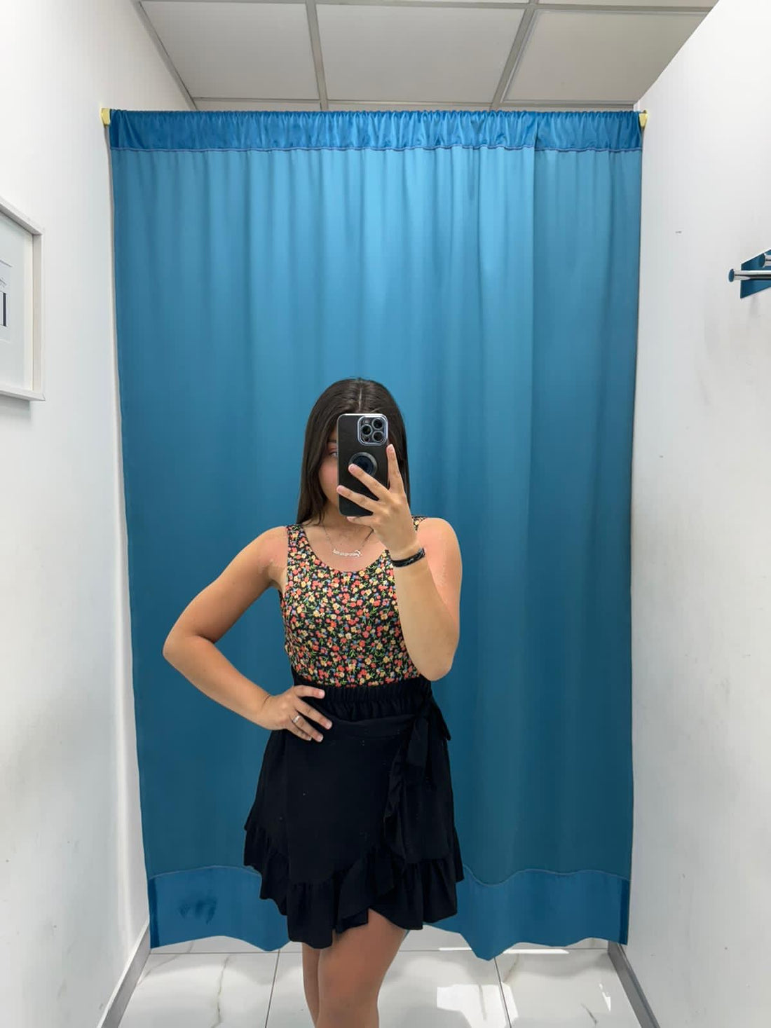 Body a fiori con scollo 8763