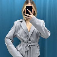 Blazer "Belted Elegance"-66767