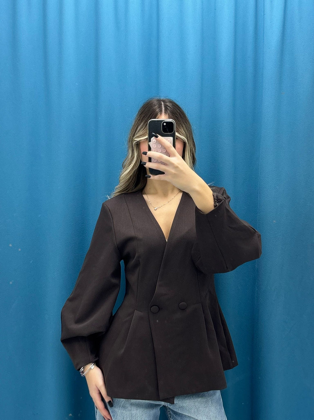 Mocha Tailored Jacket - 25054