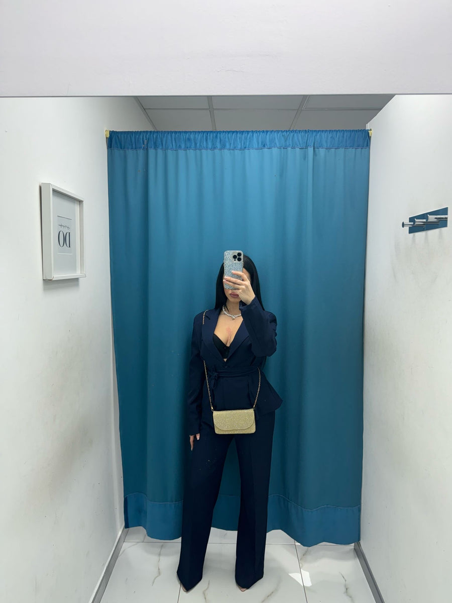 Tailleur con cintura 13158