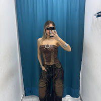 Jeans “Cognac Knee Patch” 93068