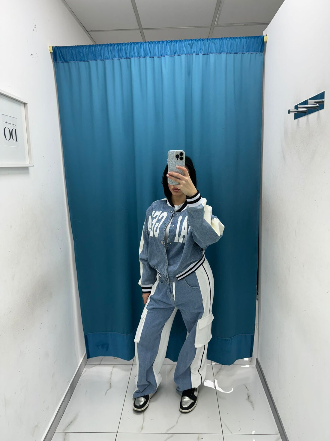 Coordinato giacca e pantalone denim 232