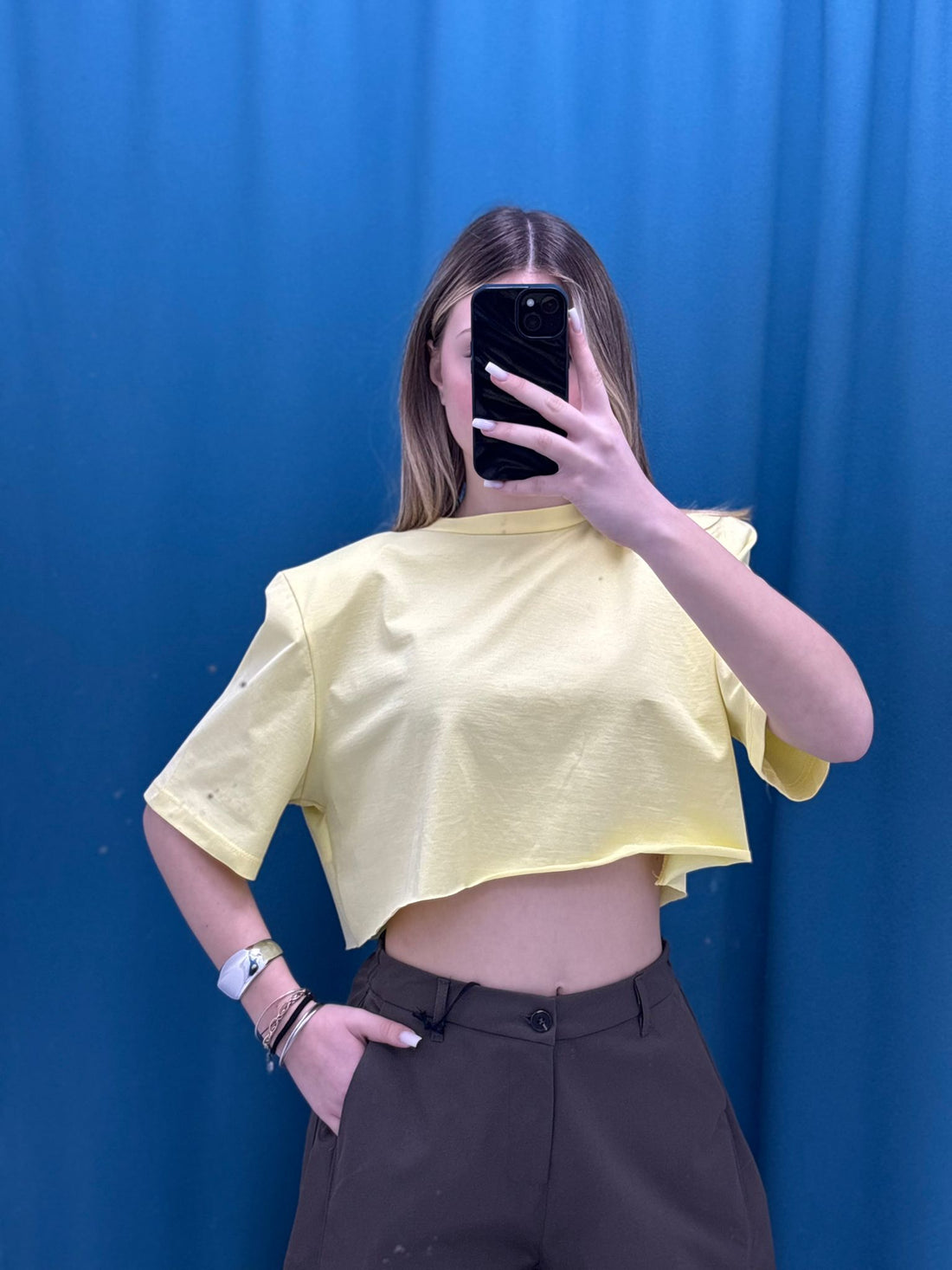 Maglietta” Crop Tee"-1906