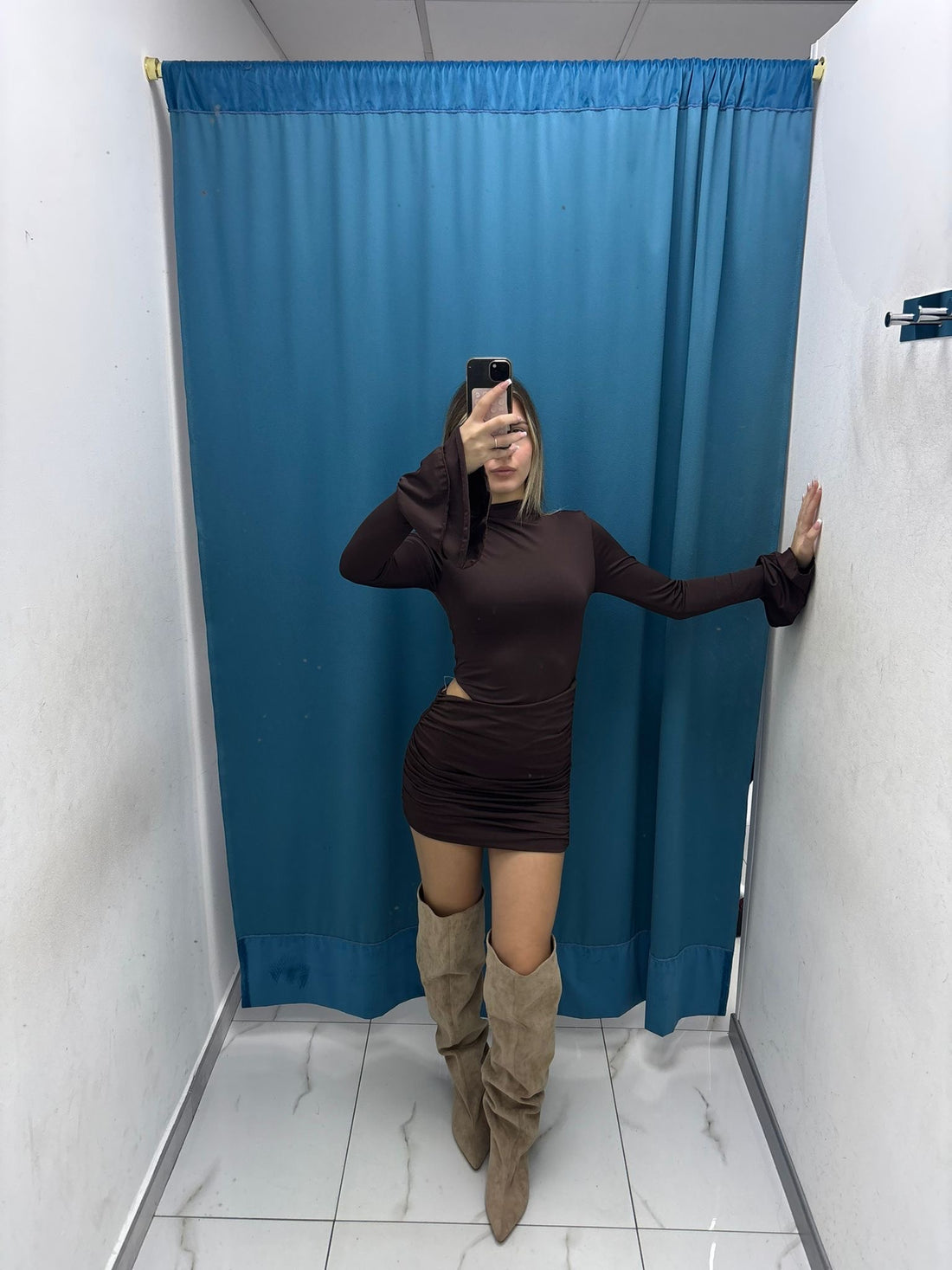 Velvet Line Dress - 1799