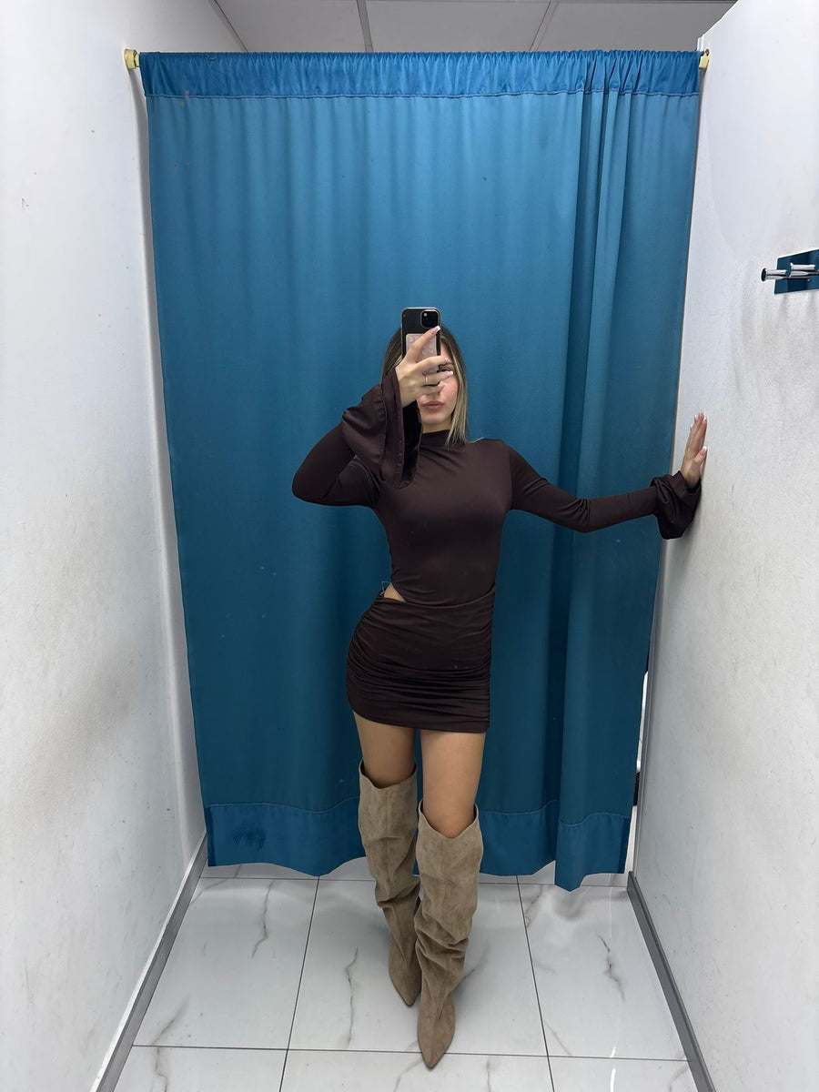 Velvet Line Dress - 1799