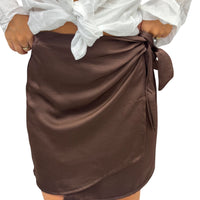 Gonna pareo satin corta - 155