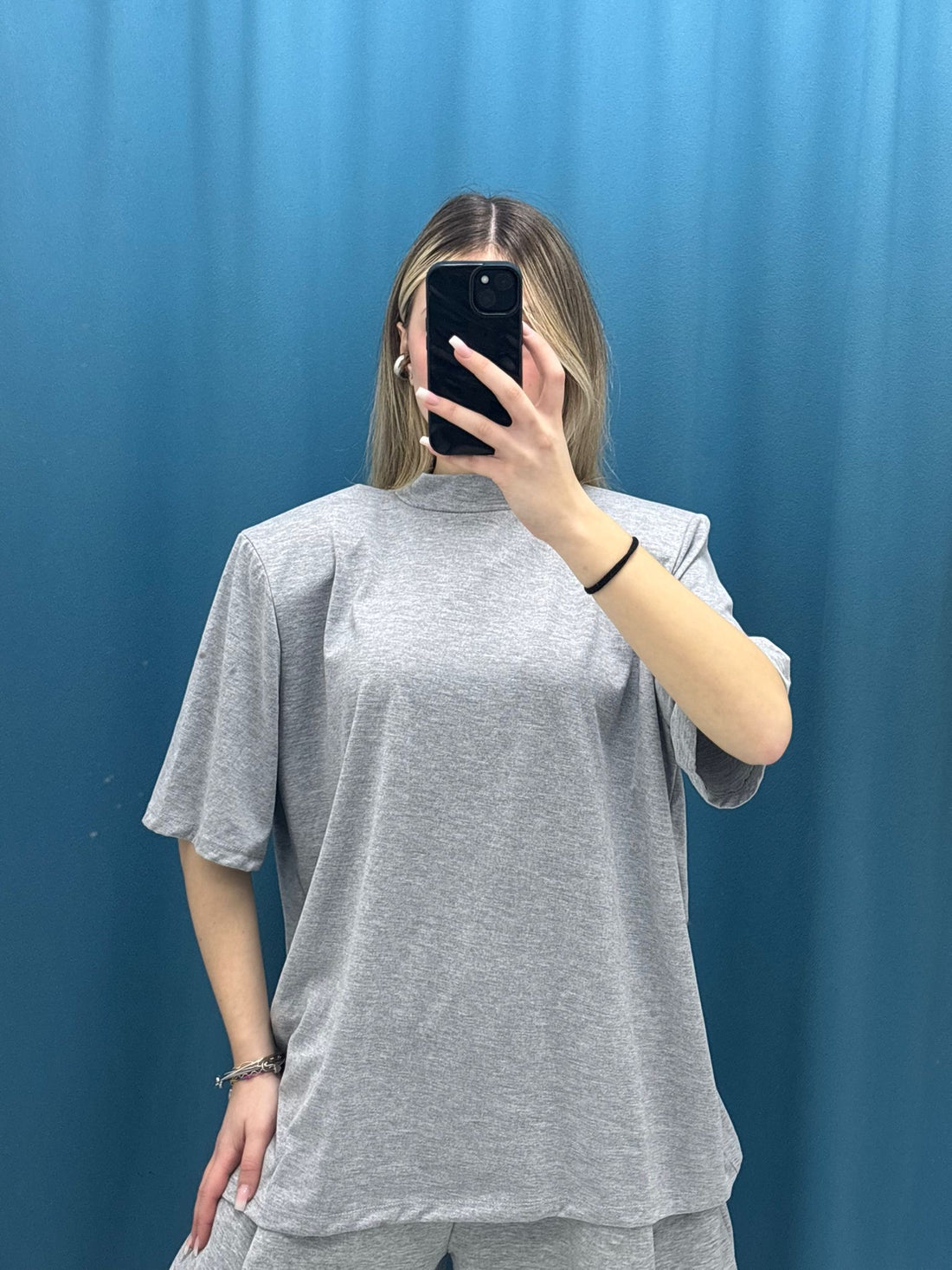 Maglia"Power Shoulder Tee"-3235