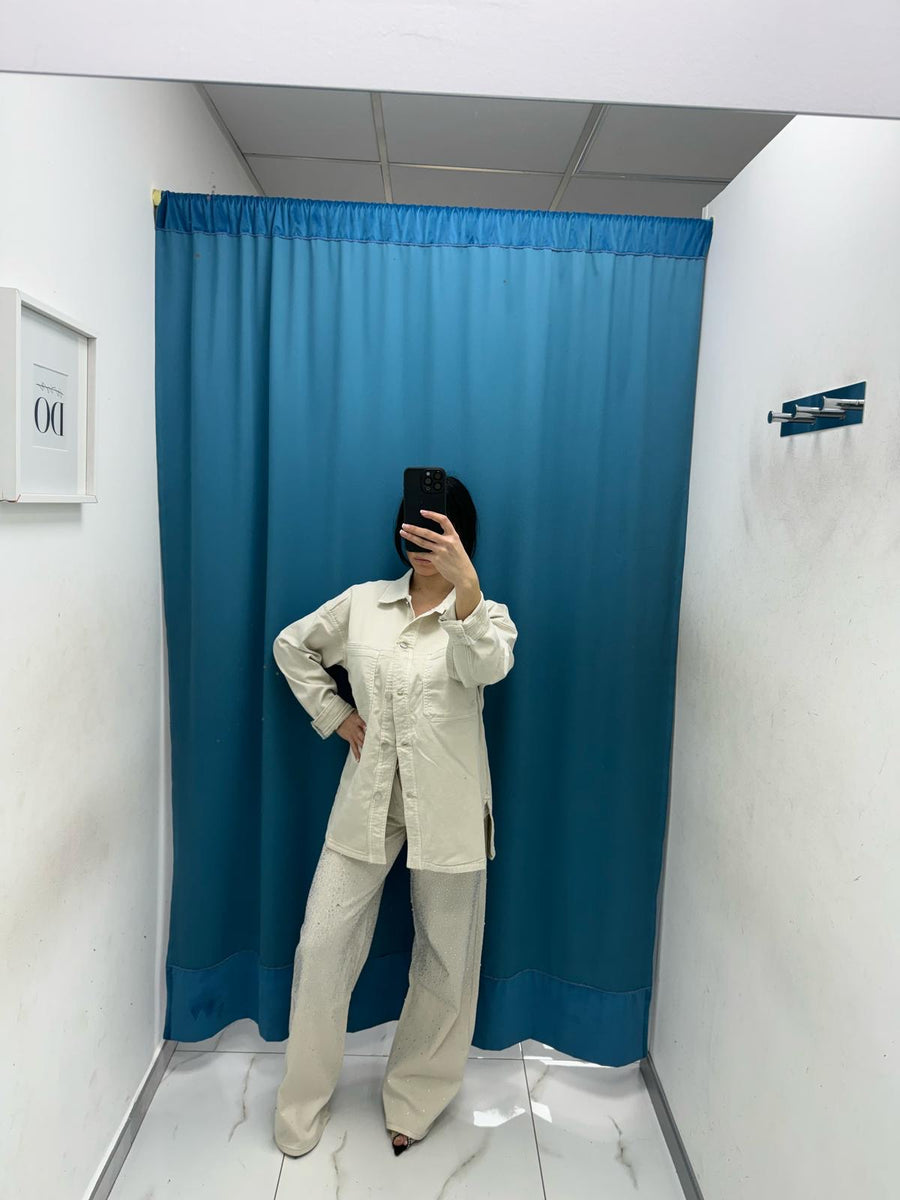Coordinato denim panna 3003