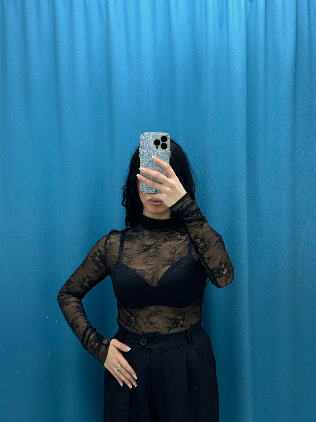 Maglia in pizzo 17112