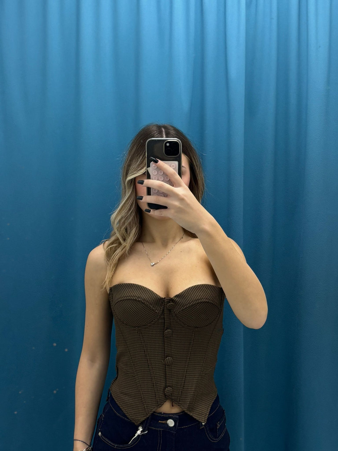 Mini Check Corset - 1198