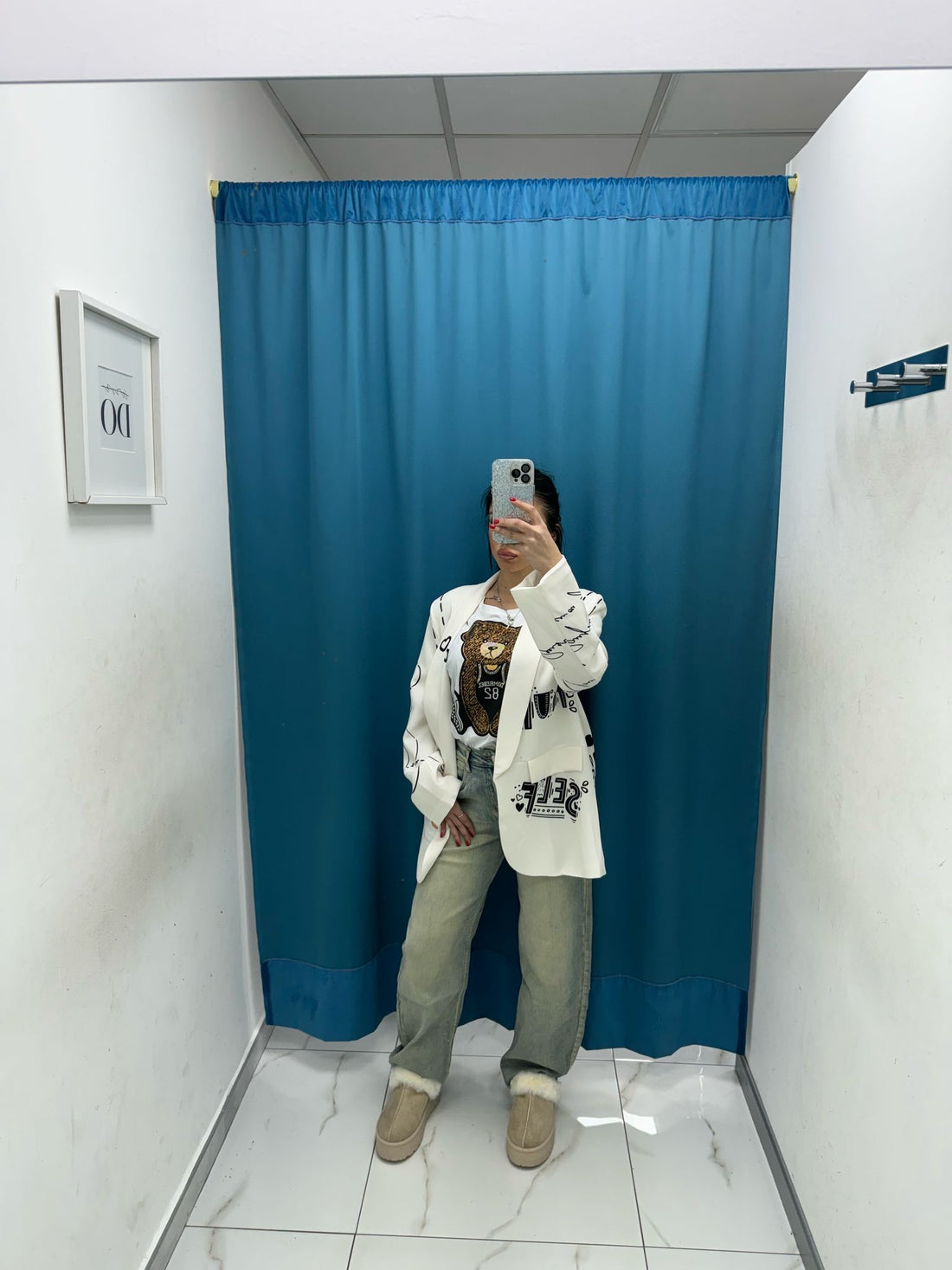 Jeans wide leg sabbiato 55382