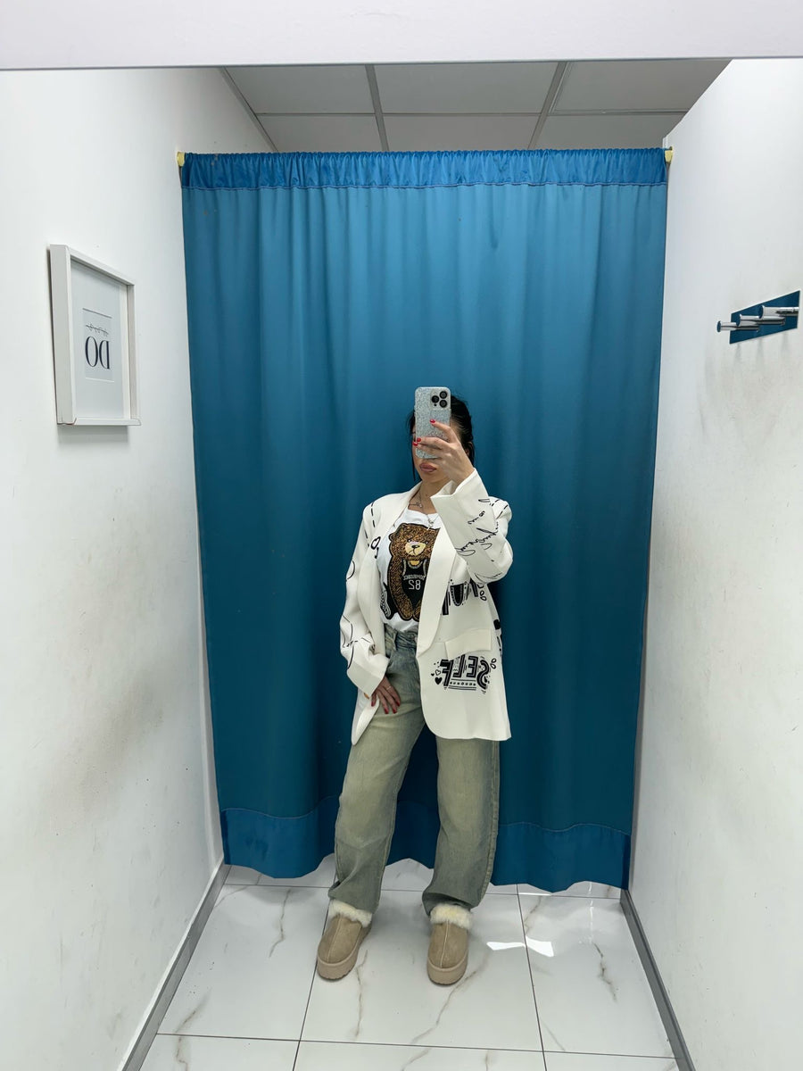 Jeans wide leg sabbiato 55382