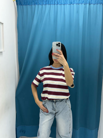 T-shirt a righe Lumina 2287