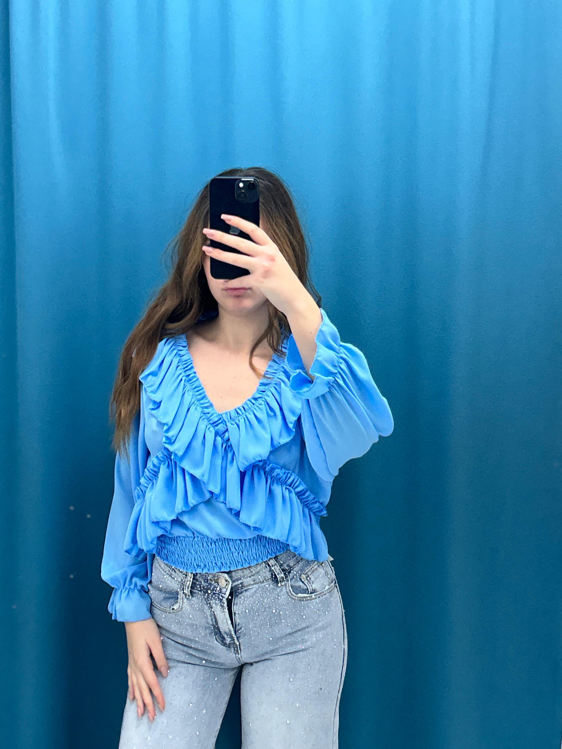 Blusa rouches 6015