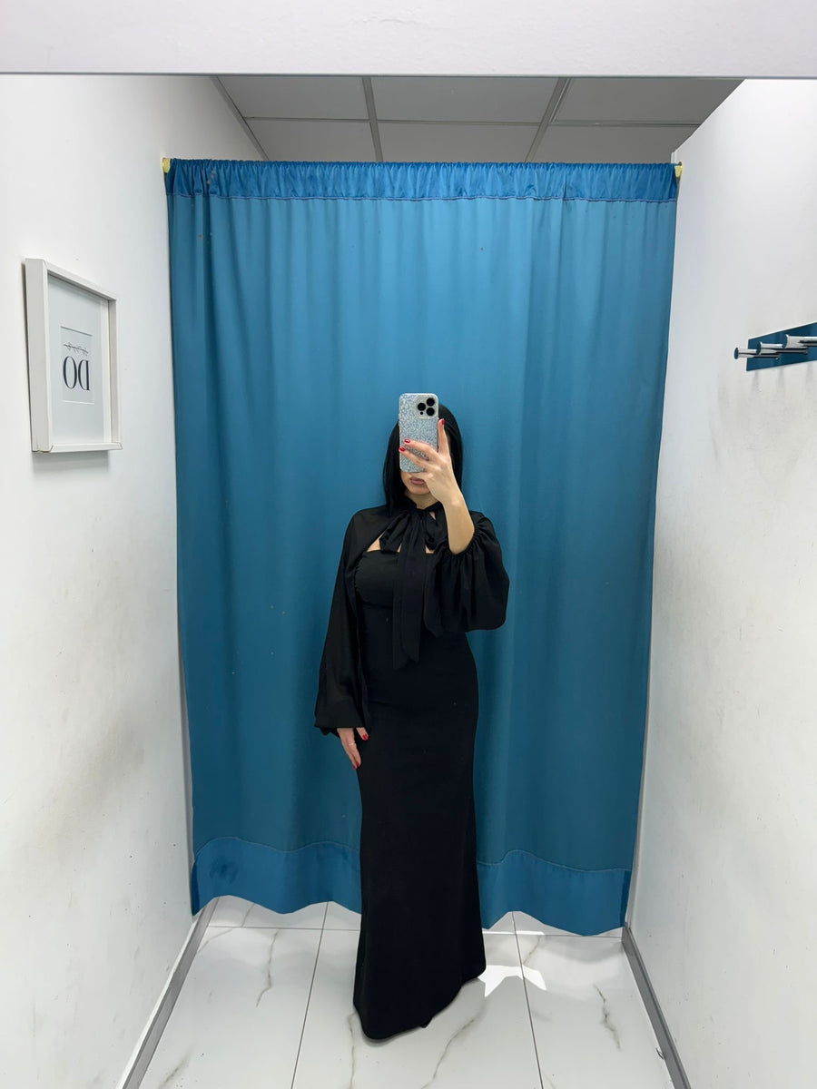 Vestito lungo a campana 39700