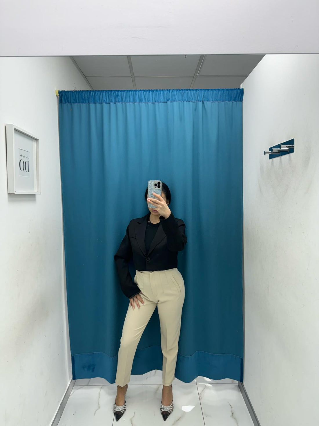 Pantalone slim fit beige 8870