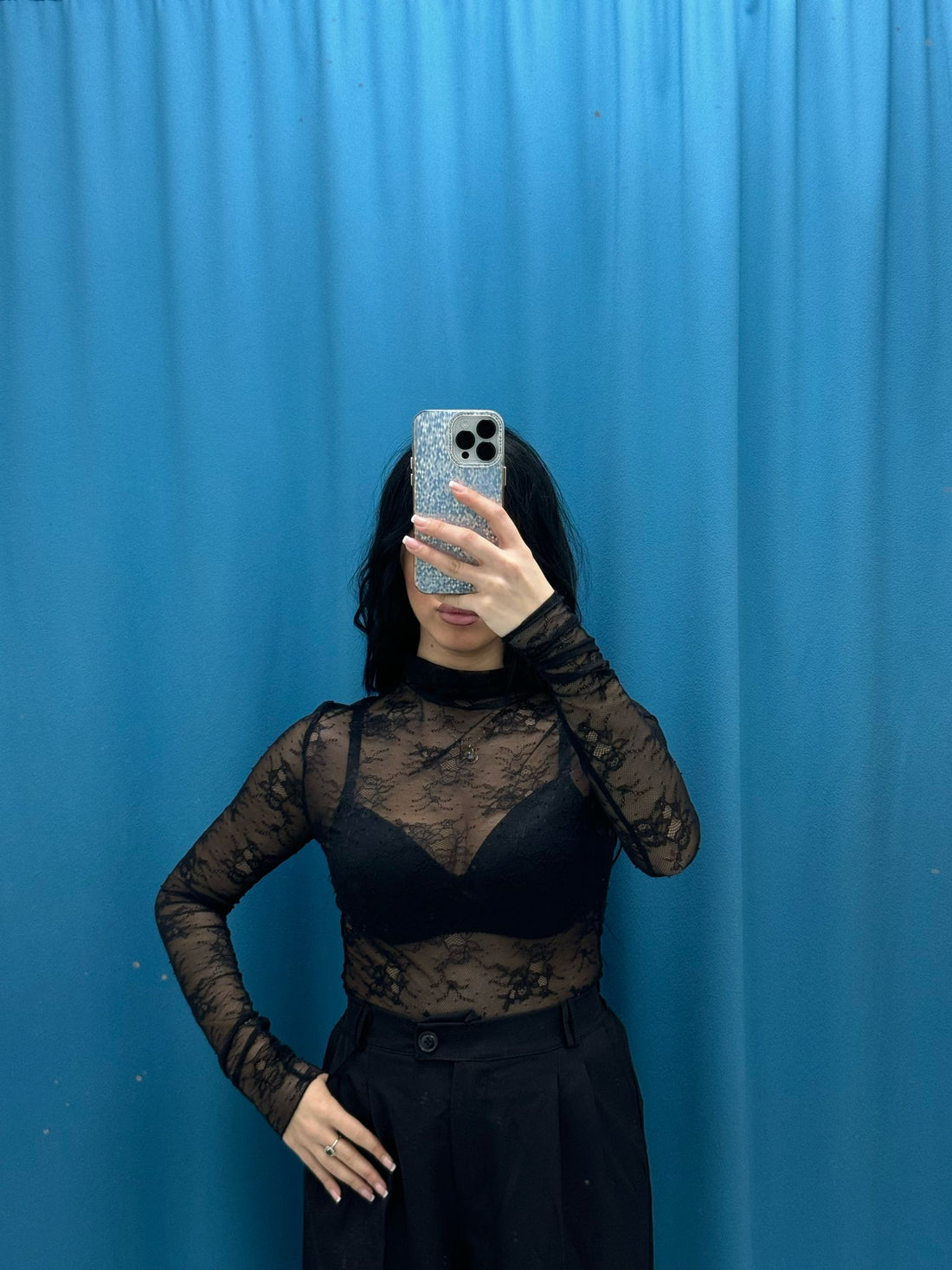 Maglia in pizzo 17112