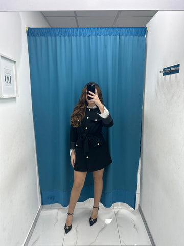 Cappotto a giacca con cintura 6200