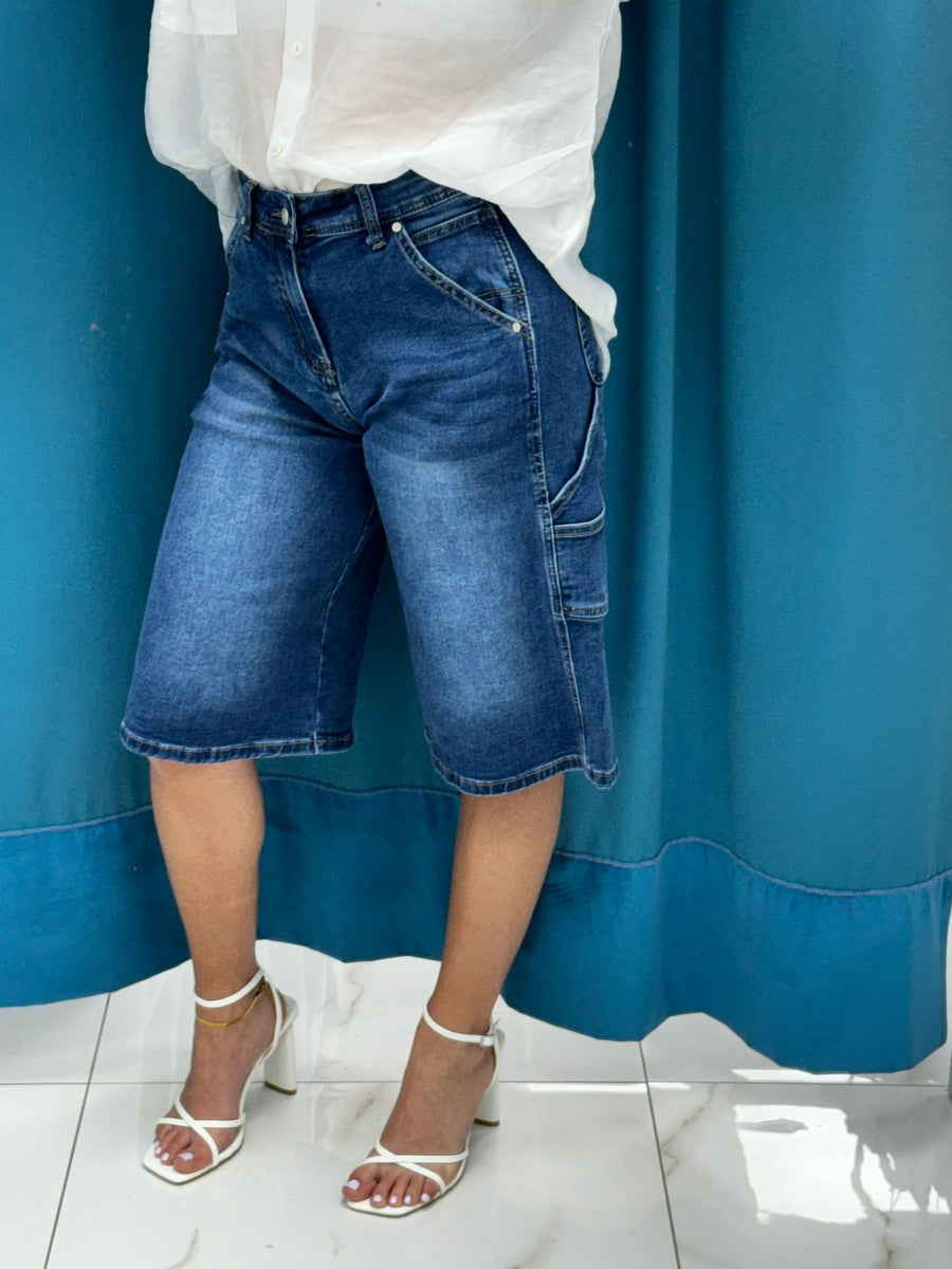 Bermuda denim cargo 8022