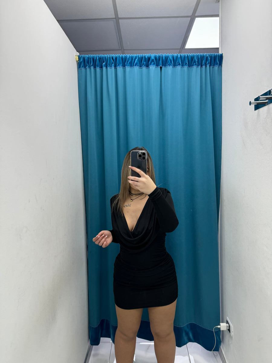 Vestito con drappeggio 12702