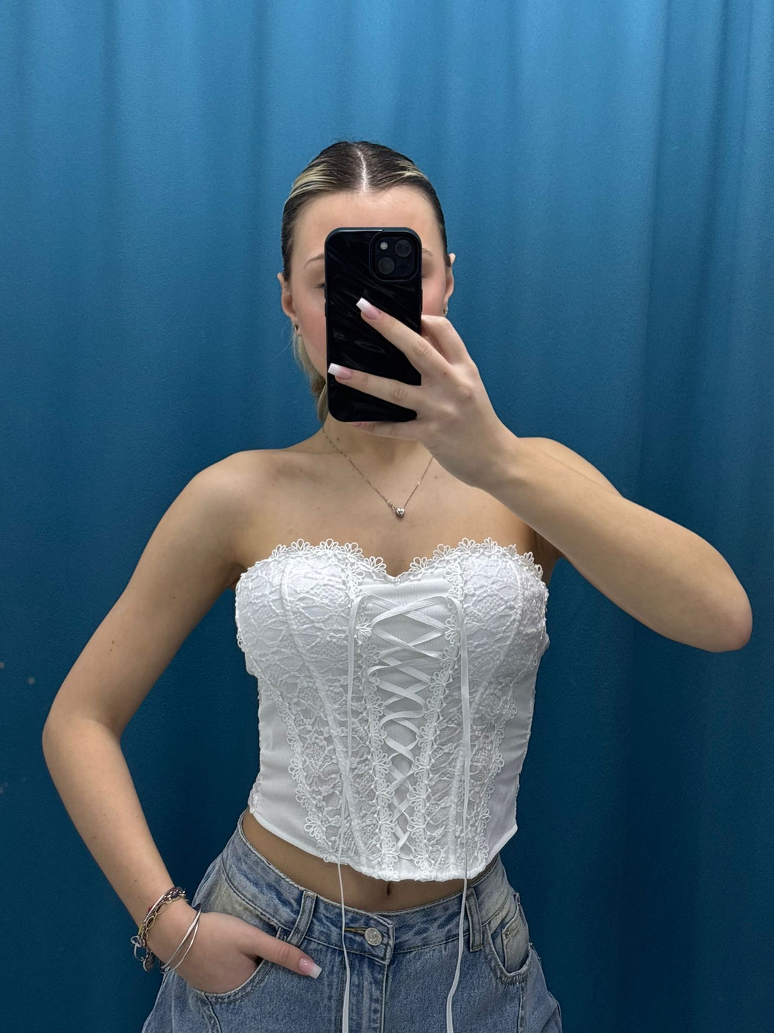 Bustier Corsetto in Pizzo-7298