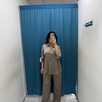 Pantalone palazzo satin 24205